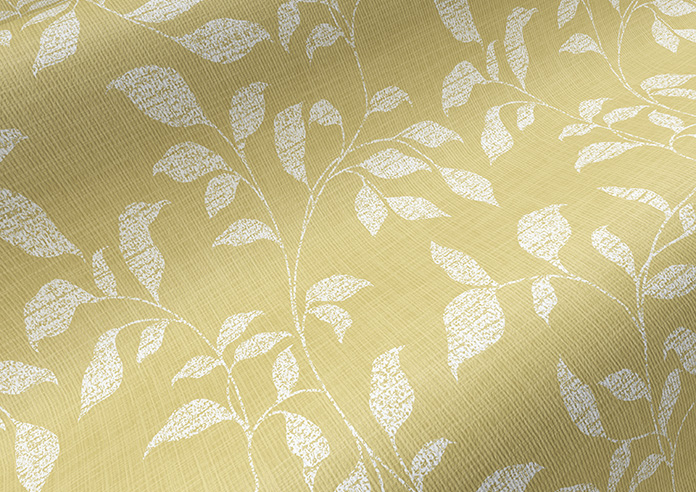 Delicate Foliage, Soft Yellow - Twist&Fit Roller Blind - Image 4
